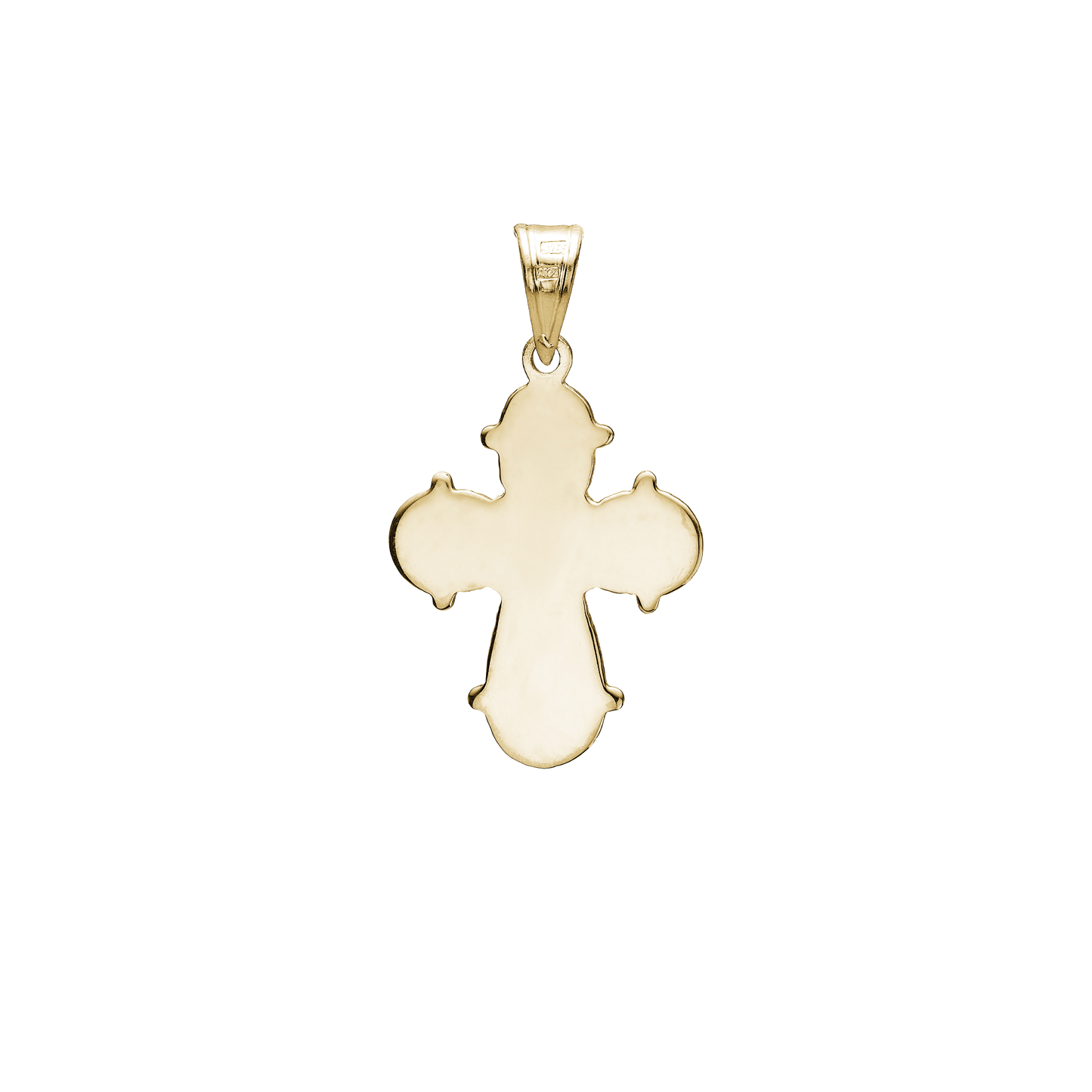 Dagmarkors Vedhæng Forgyldt Sterling Sølv Glat Bagside