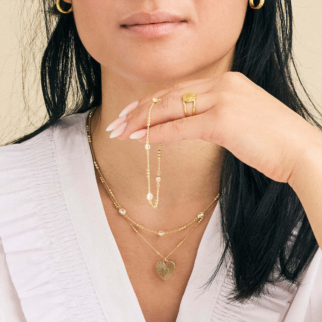 Ring Dual Forgyldt Sterling Sølv