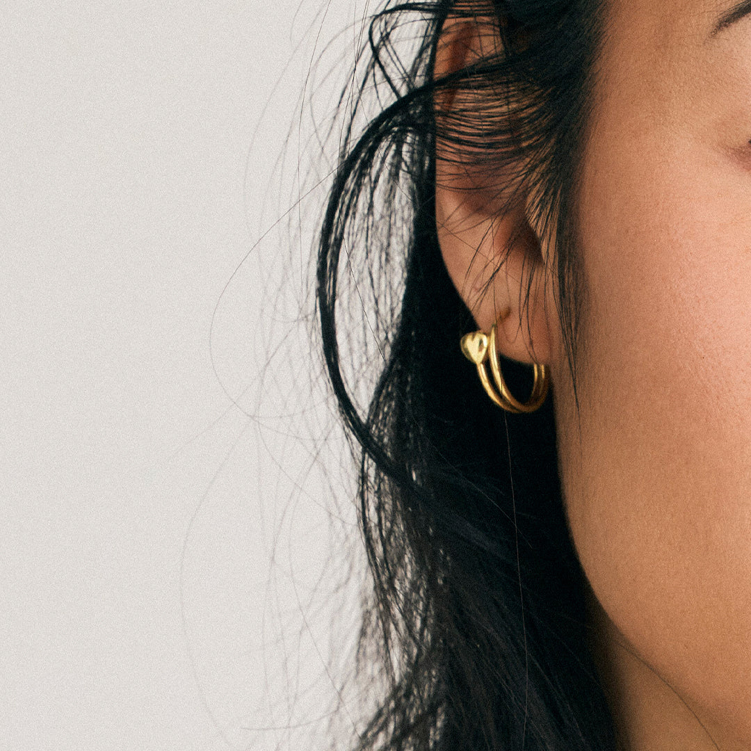 Creoler Halvcreol Soft Heart 8 Karat Guld