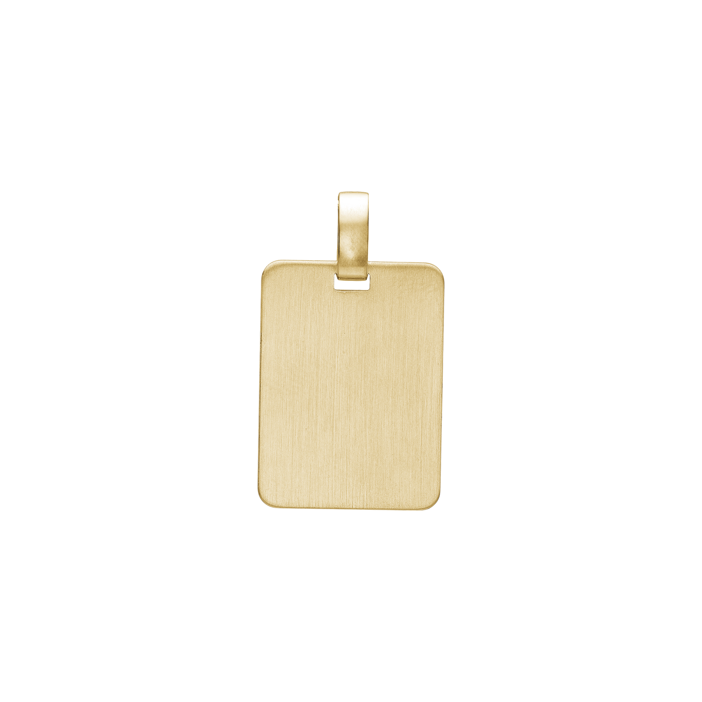 Navneplade Vedhæng 8 Karat Guld 15,5 x 21 mm