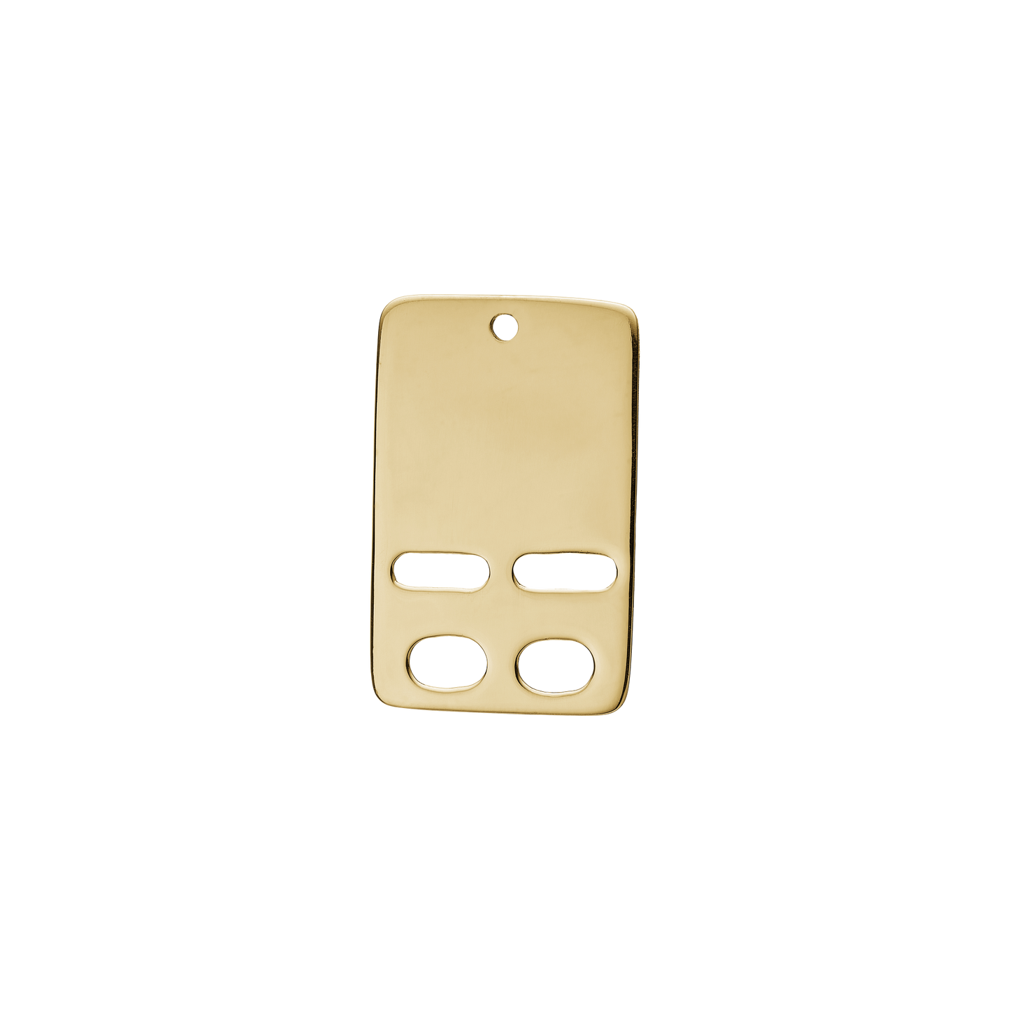 Navneplade Vedhæng 8 Karat Guld 14 x 22 mm