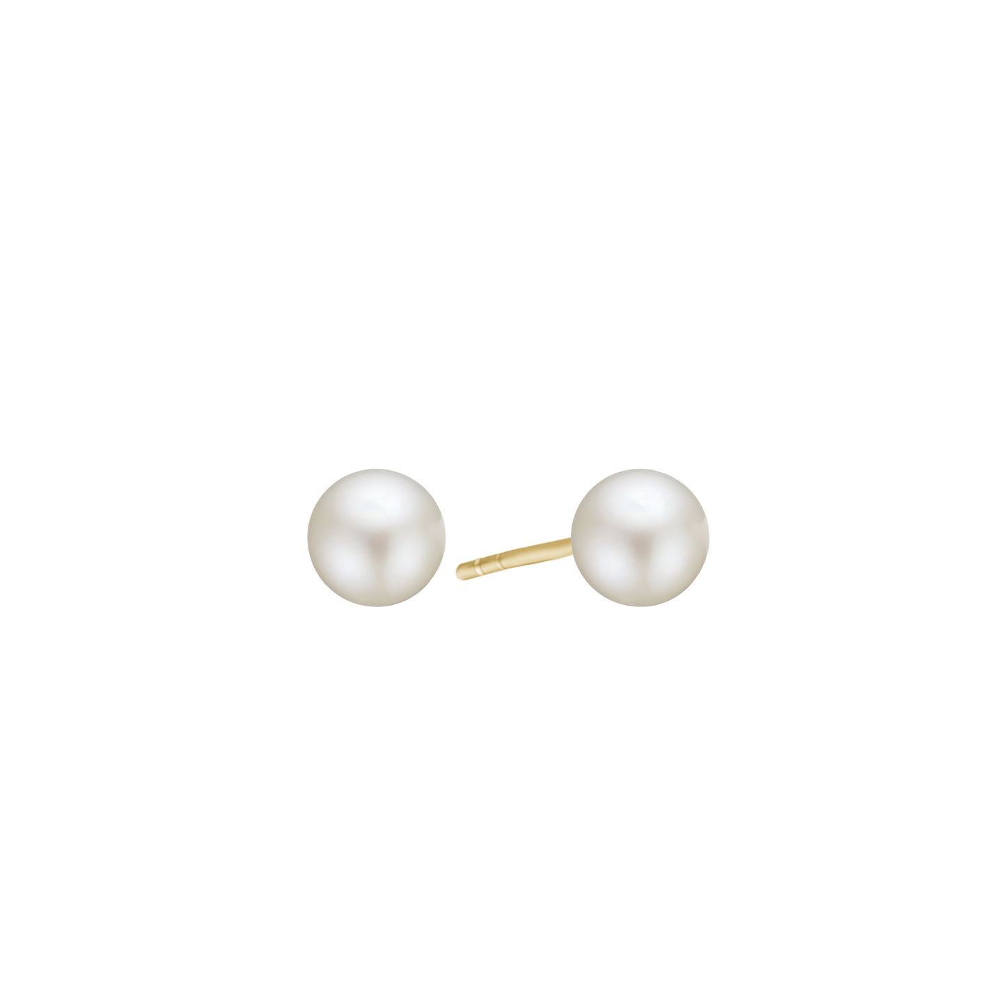 Ferskvandsperle Ørestikker 8 Karat Guld 8 mm