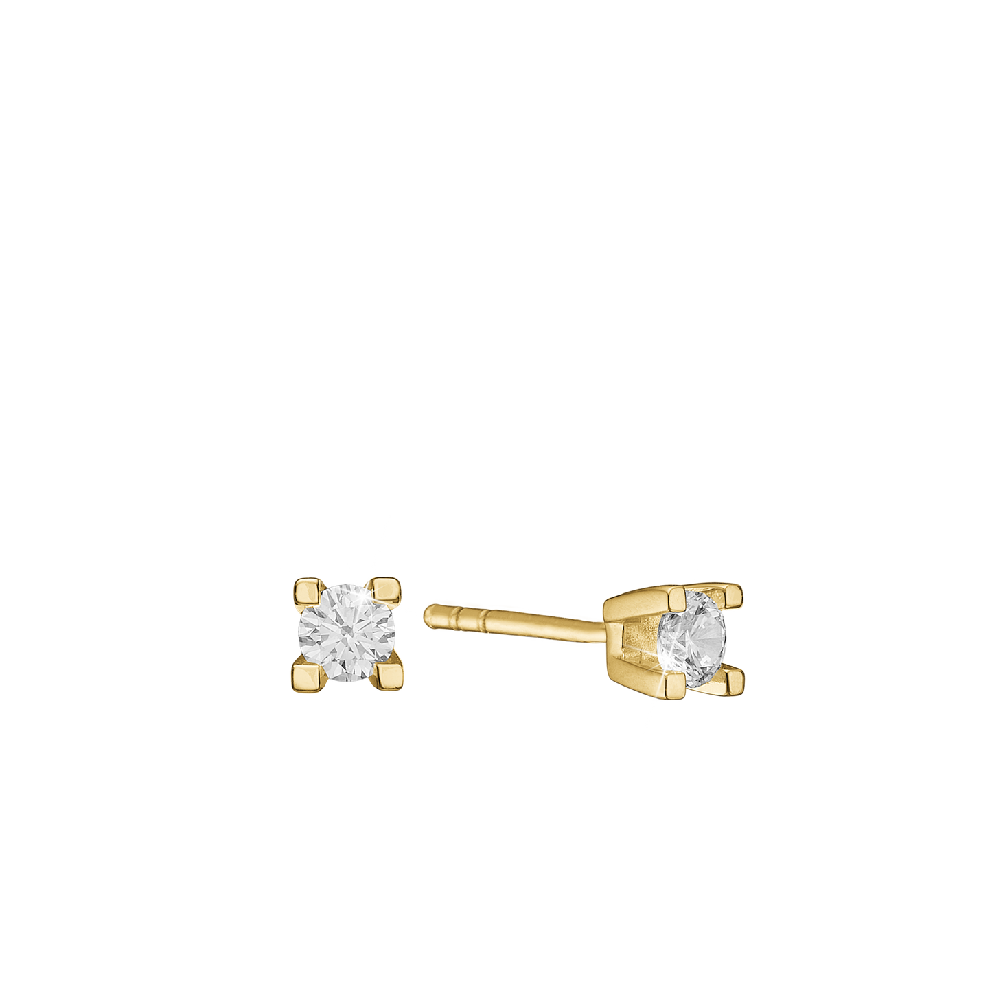 Eternity Ørestikker 14 Karat Guld Med 2x0,05ct W/SI Diamant