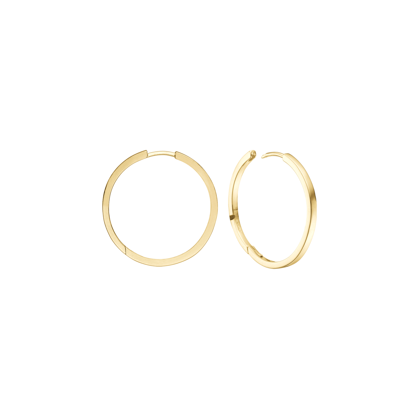 Creoler 8 Karat Guld Diameter 16,5 mm Med Vippelås