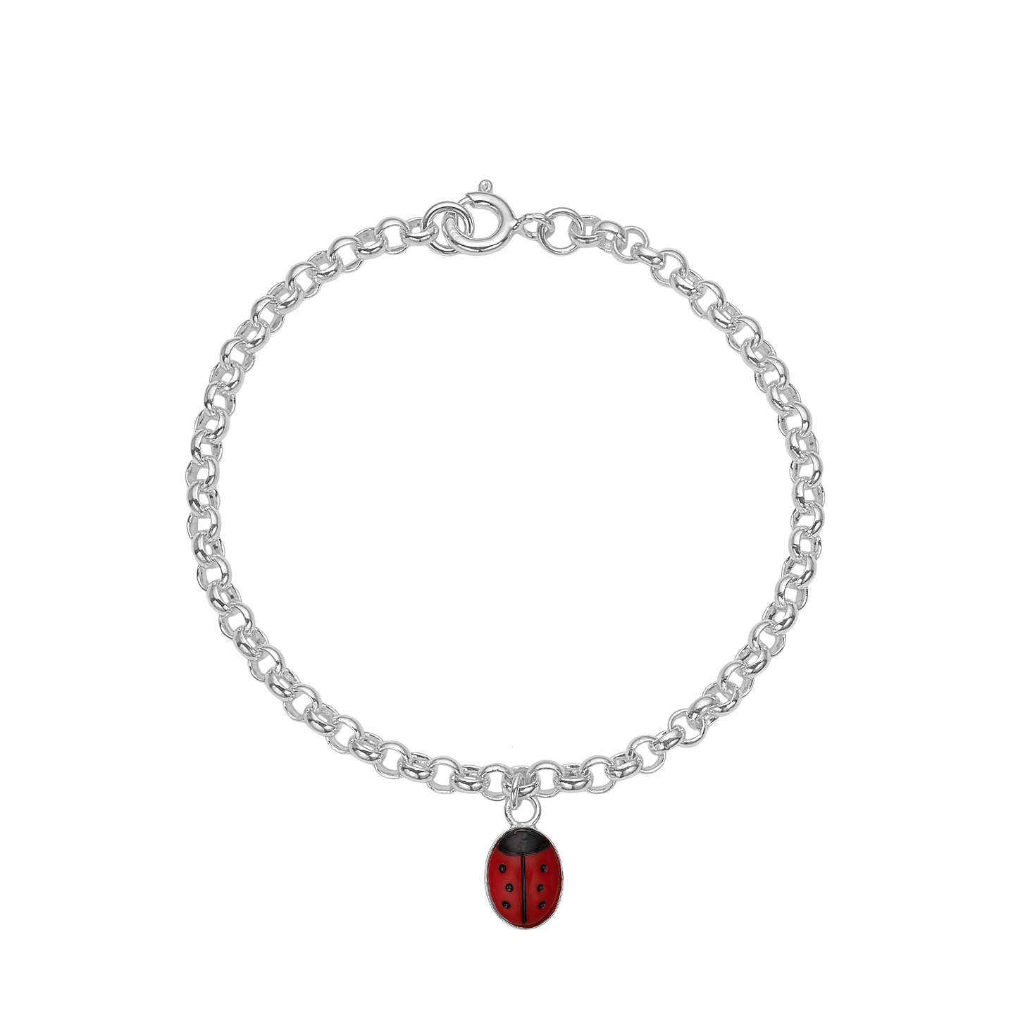 Armbånd til Børn med Mariehøne Sterling Sølv 15 cm