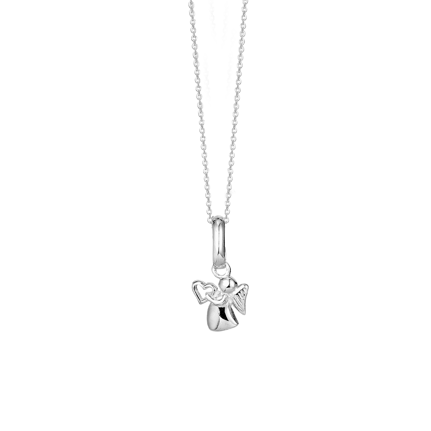 Halskæde til Børn med Engel Sterling Sølv 38 cm