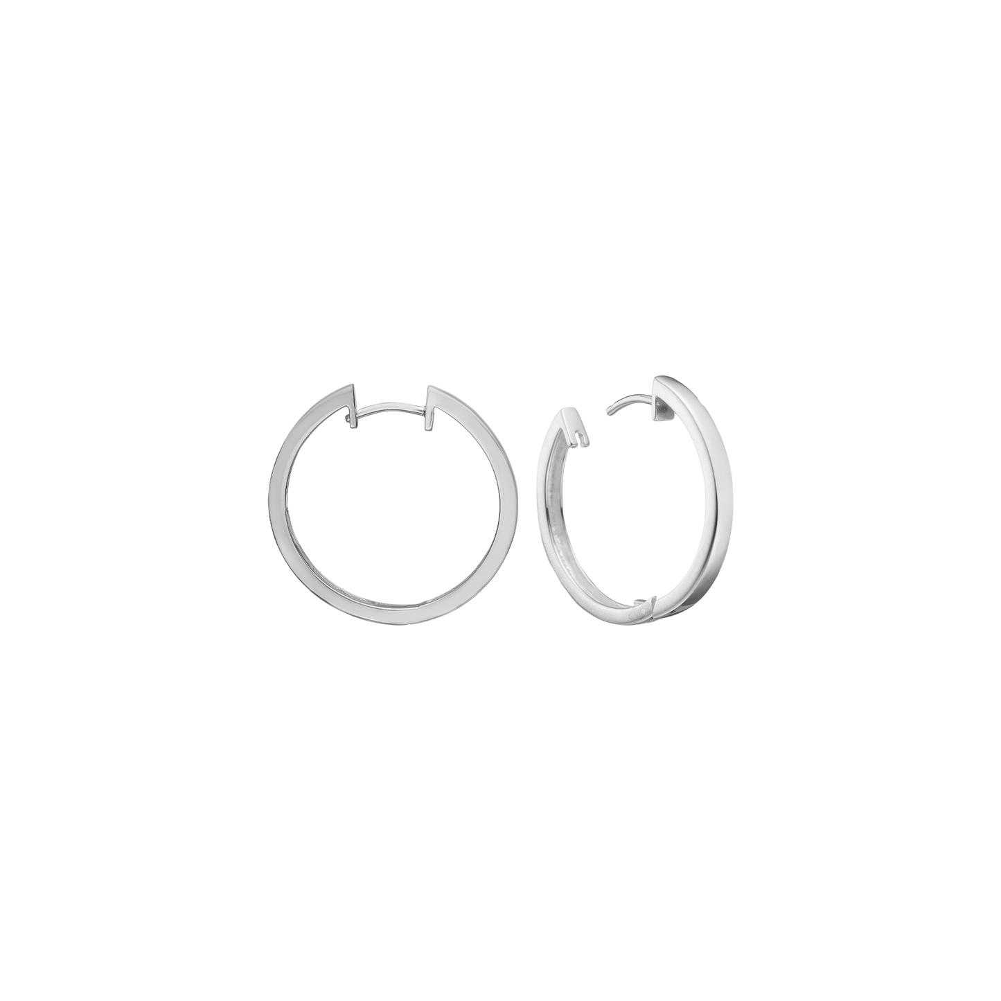 Creoler Sterling Sølv 14 mm Med Vippelås Tråd 3 mm