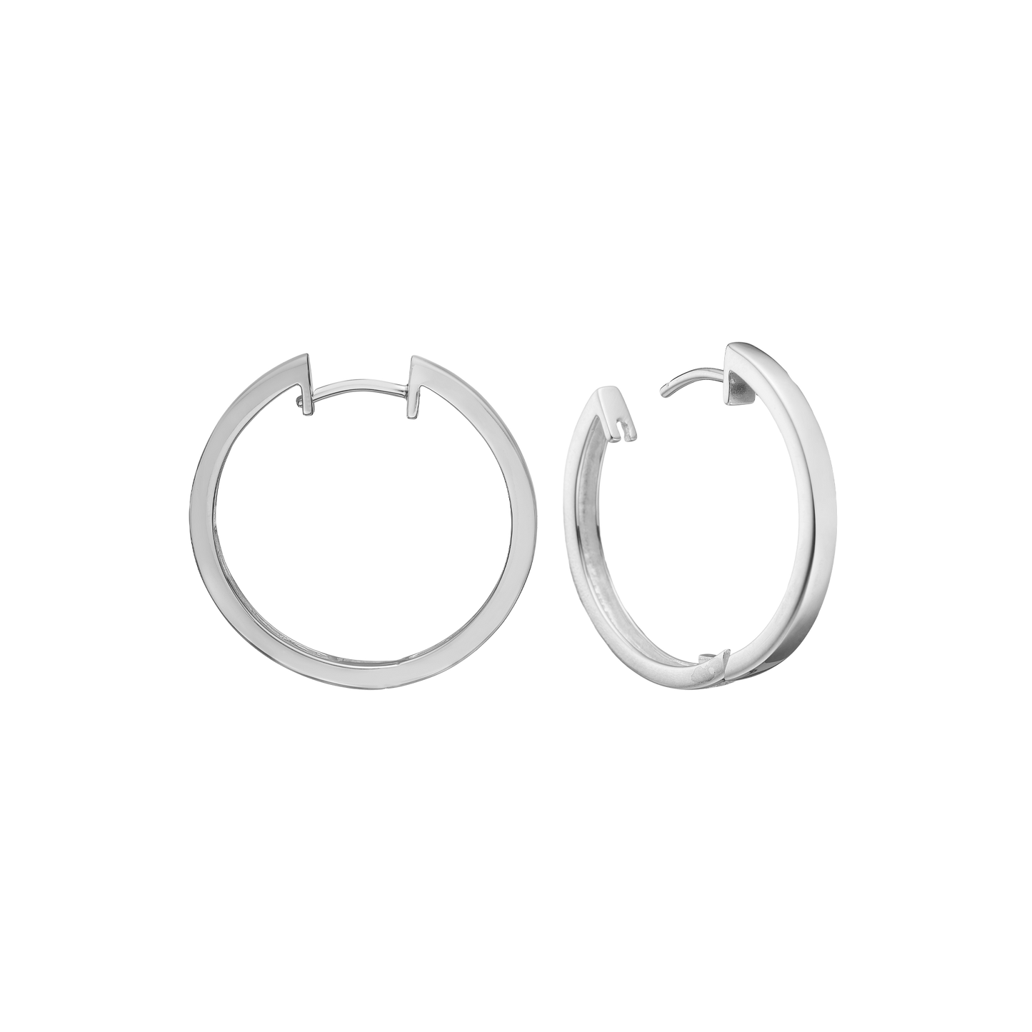 Creoler Sterling Sølv 20 mm Med Vippelås Tråd 3 mm
