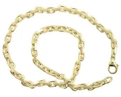 Stor anker 14 karat guld halskæde - 4.5 mm.