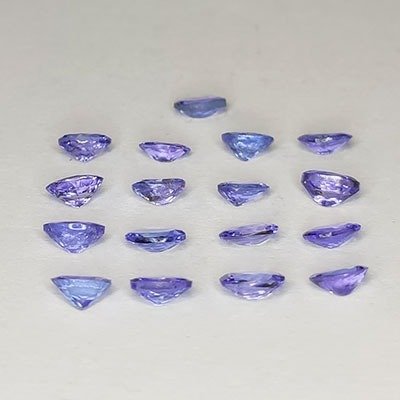 17 pcs Tanzanite - 2.71 ct