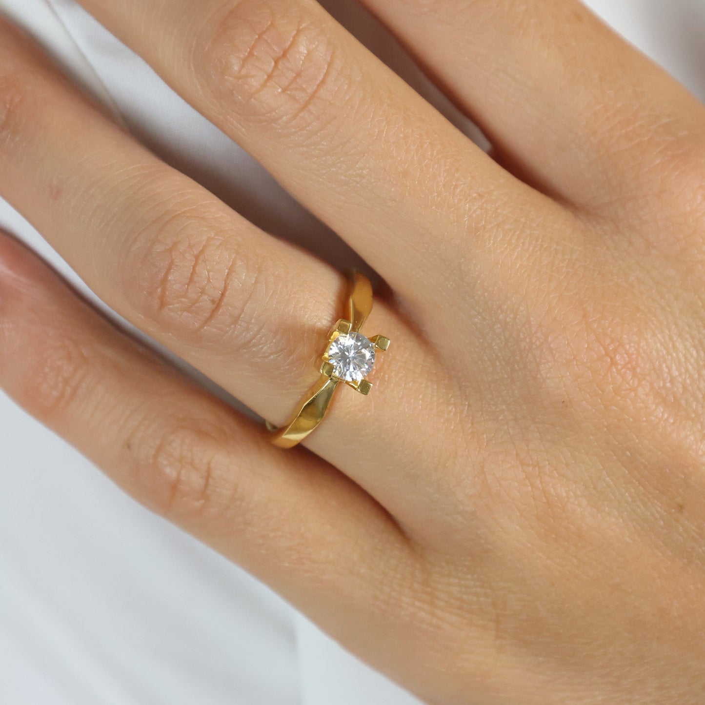 Eternity Ring 14 Karat Guld Med 0,50ct W/SI Diamant