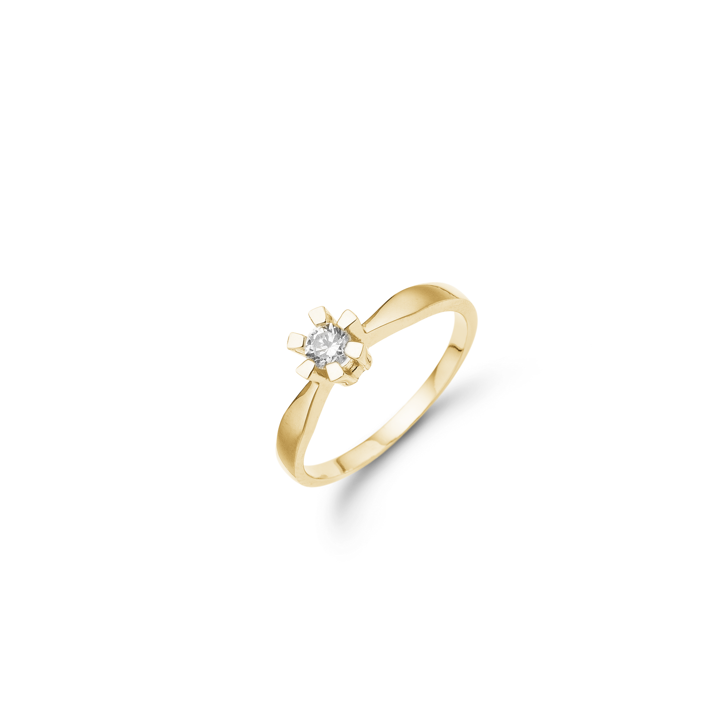 Eternity Ring 14 Karat Guld Med 0,25ct W/SI Diamant