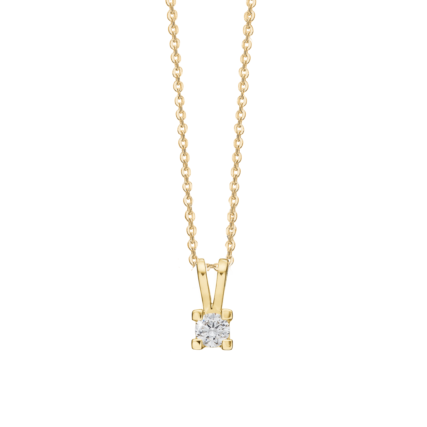 Eternity Vedhæng 14 Karat Guld Med 0,20ct W/SI Diamant