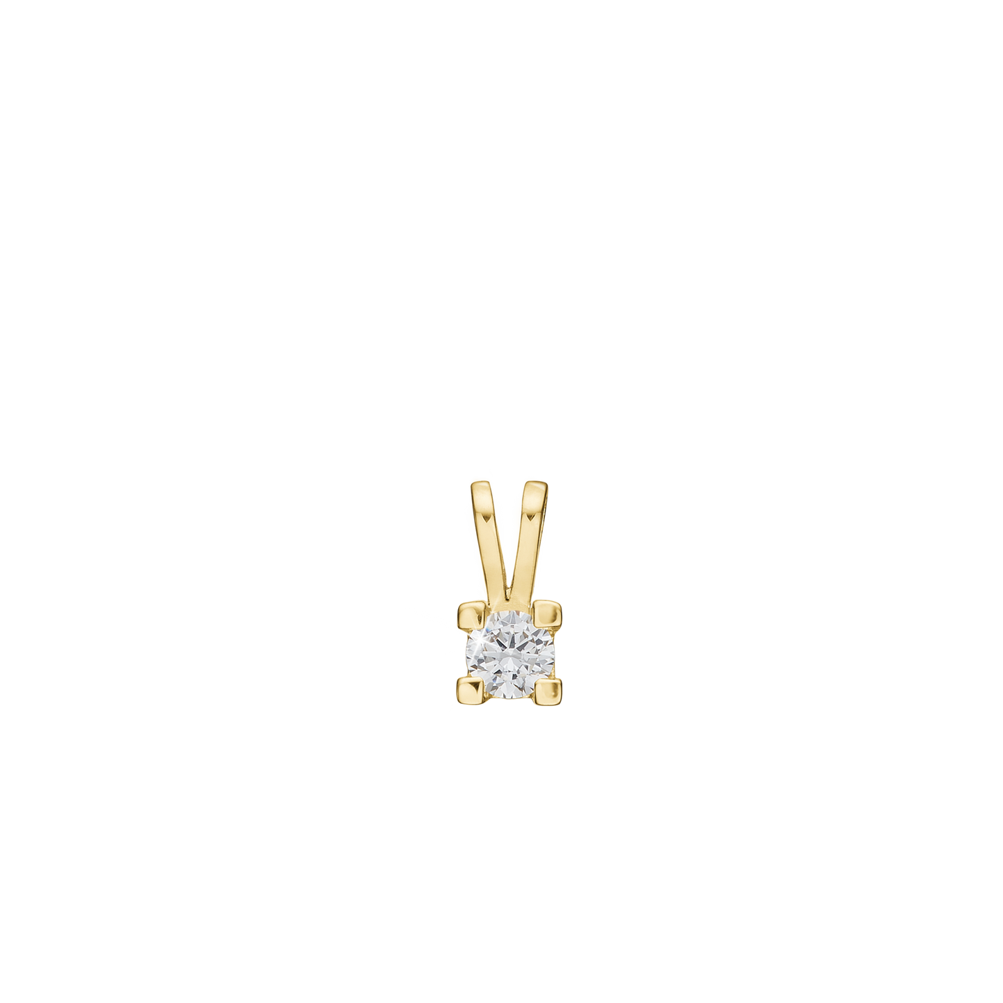 Eternity Vedhæng 14 Karat Guld Med 0,25ct W/SI Diamant