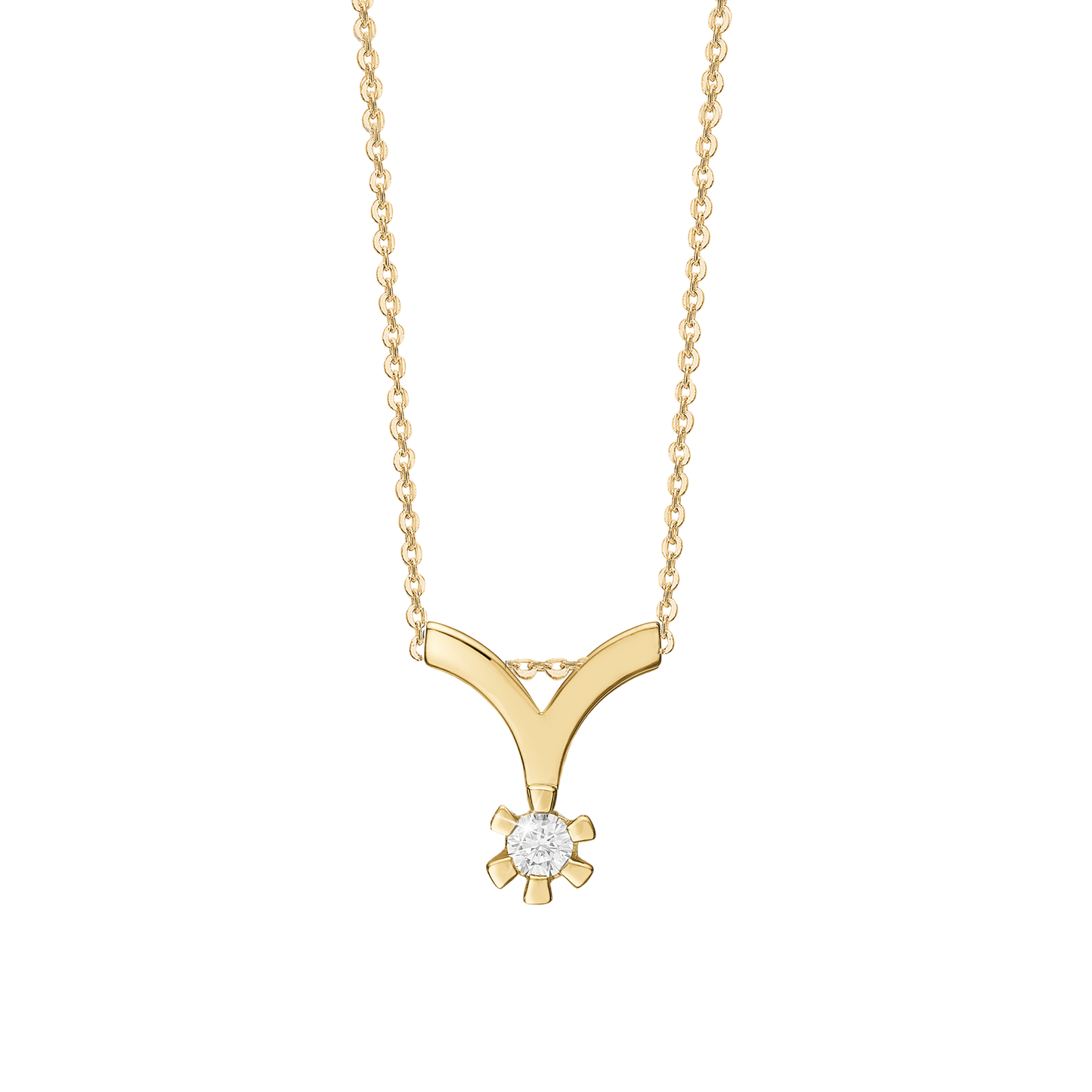 Eternity Vedhæng 14 Karat Guld Med 0,10ct W/SI Diamant