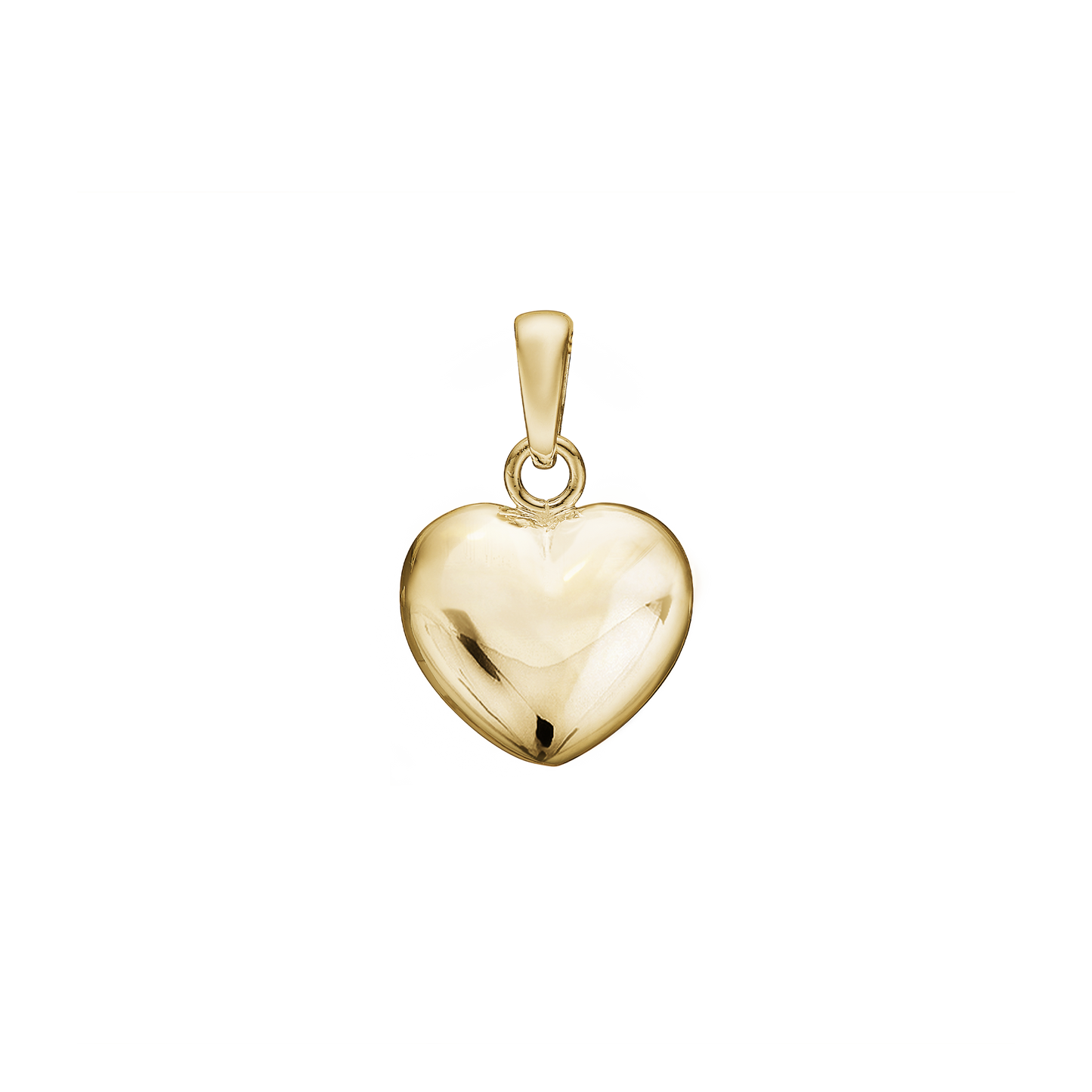 Hjerte Vedhæng 14 Karat Guld 15,5 x 16,5 mm
