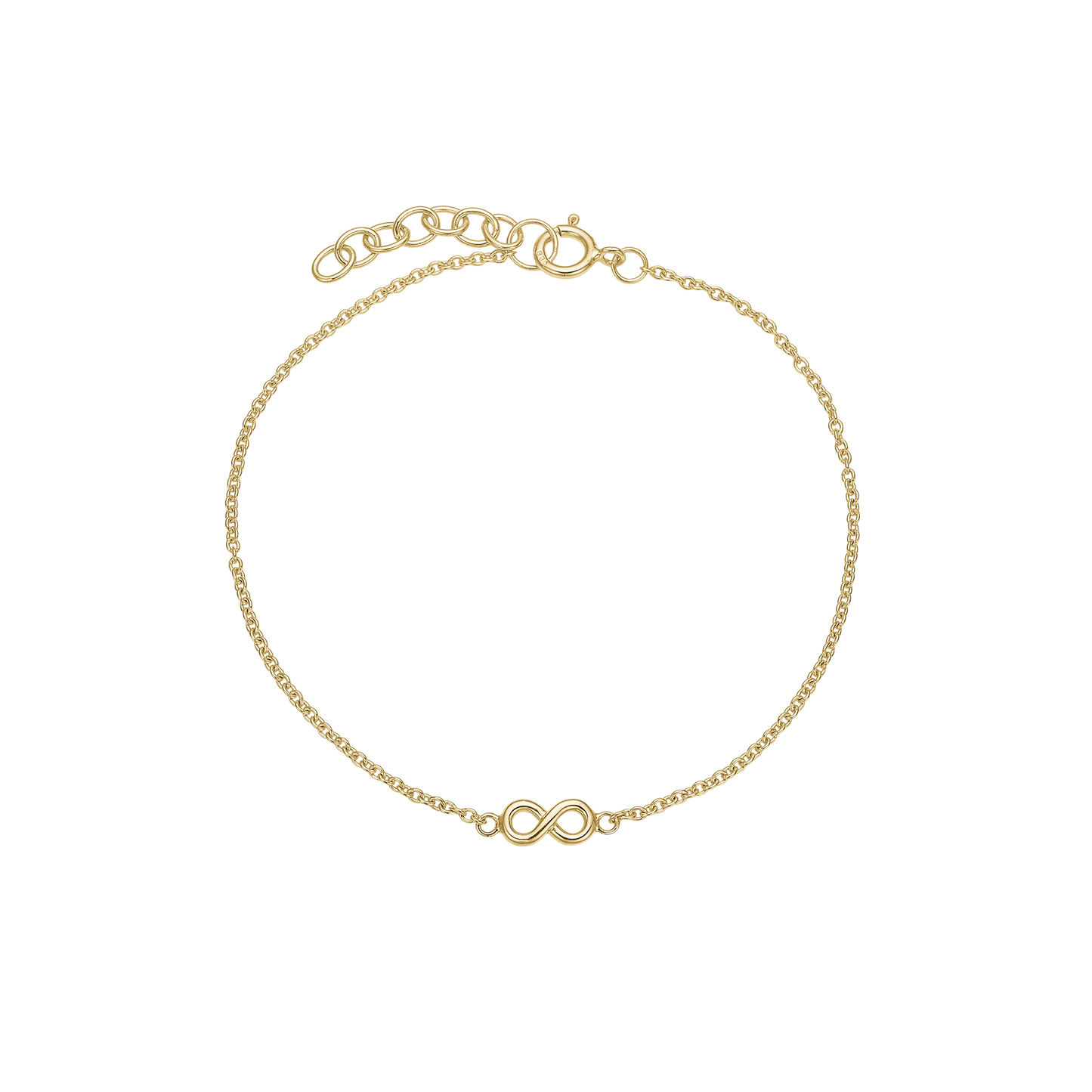 Armbånd til Børn Eternity Forgyldt Sterling Sølv