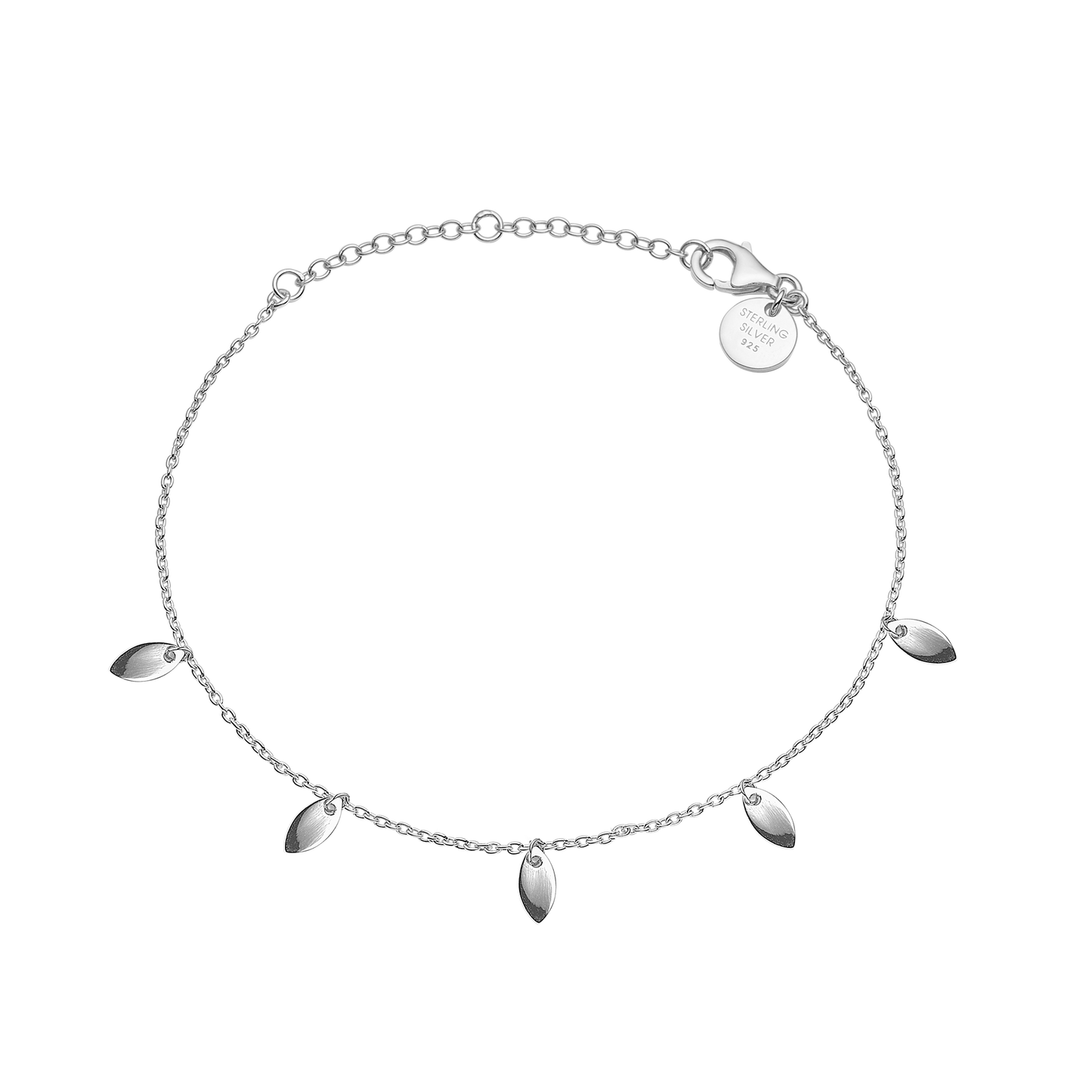 Armbånd Dancing Leafs Sterling Sølv 16 + 4 cm