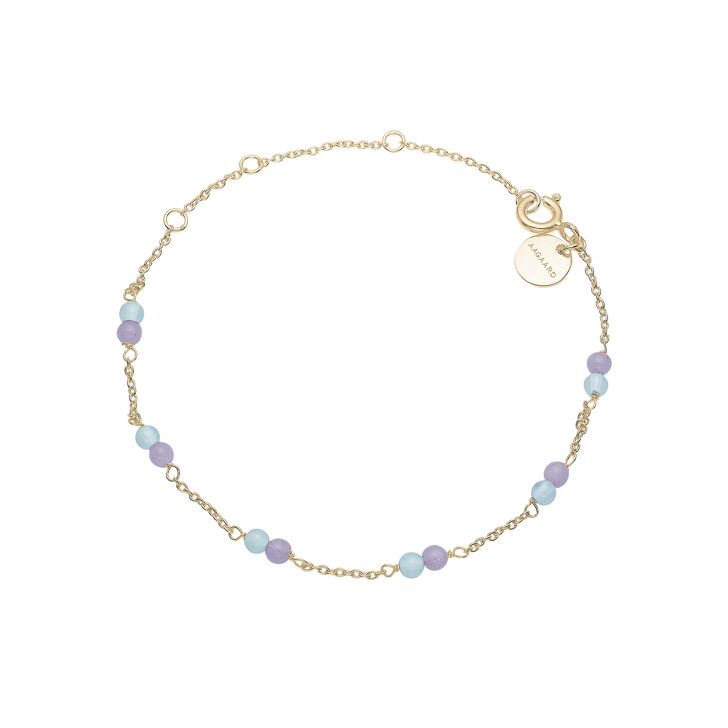 Armbånd Amethyst / Blå Quartz Forgyldt Sterling Sølv