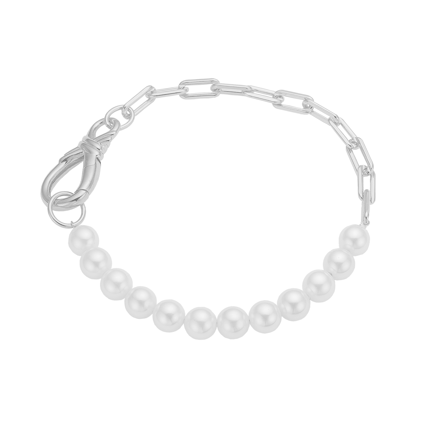 Armbånd Perle Links Sterling Sølv 20 cm