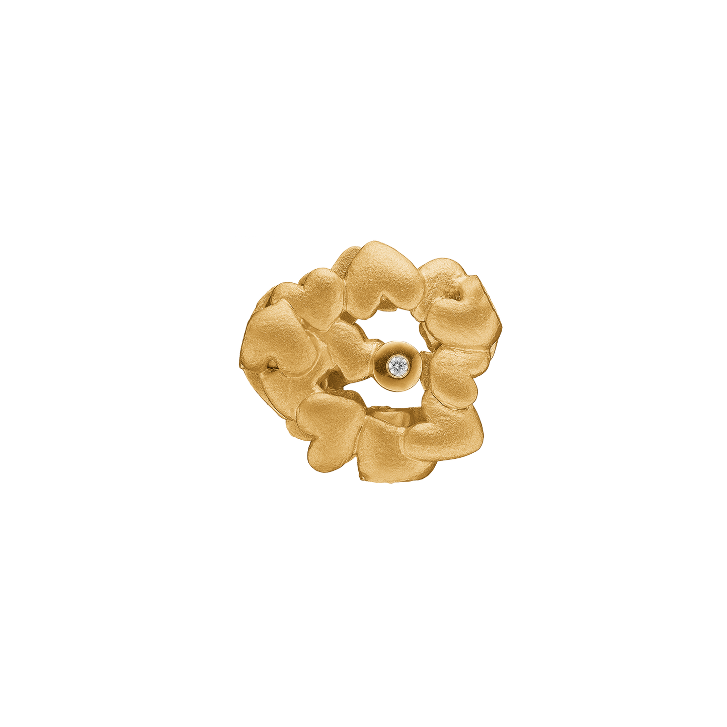 Connections Lås Loving Hearts med Diamant 14 Karat Guld
