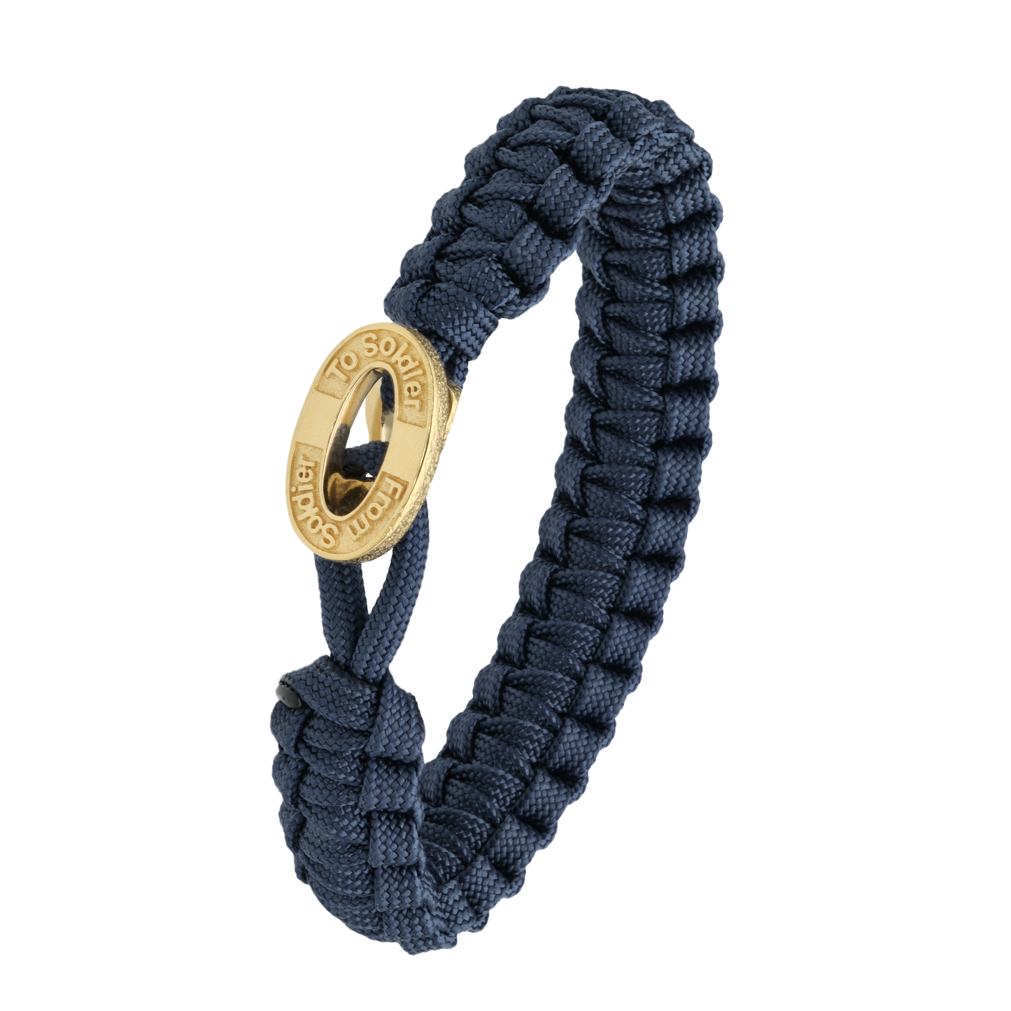 From Soldier To Soldier Armbånd Blå med Oxideret Forgyldt Sterling Sølv Lås