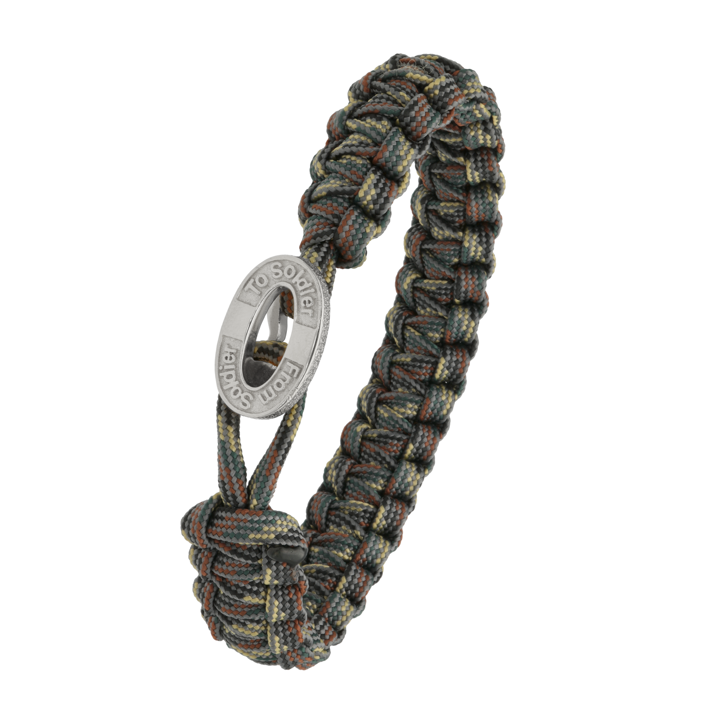 From Soldier To Soldier Armbånd Camouflage med Oxideret Sterling Sølv Lås