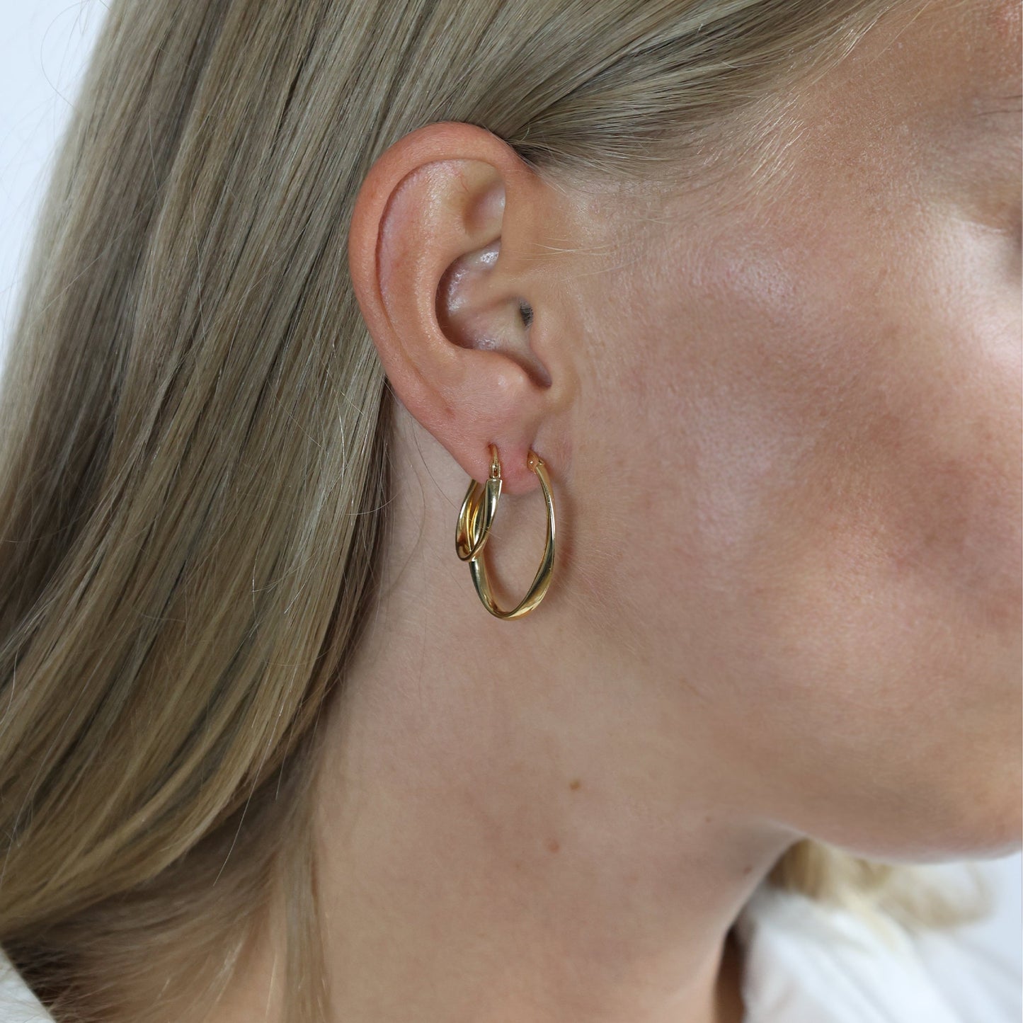 Creoler 8 Karat Guld 30 x 20 mm