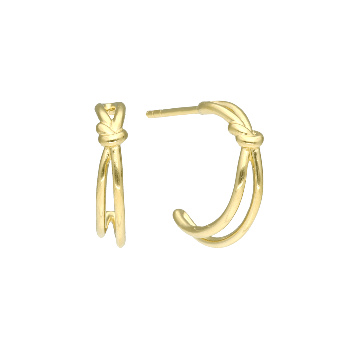 Creoler Halvcreol Knude Forgyldt Sterling Sølv