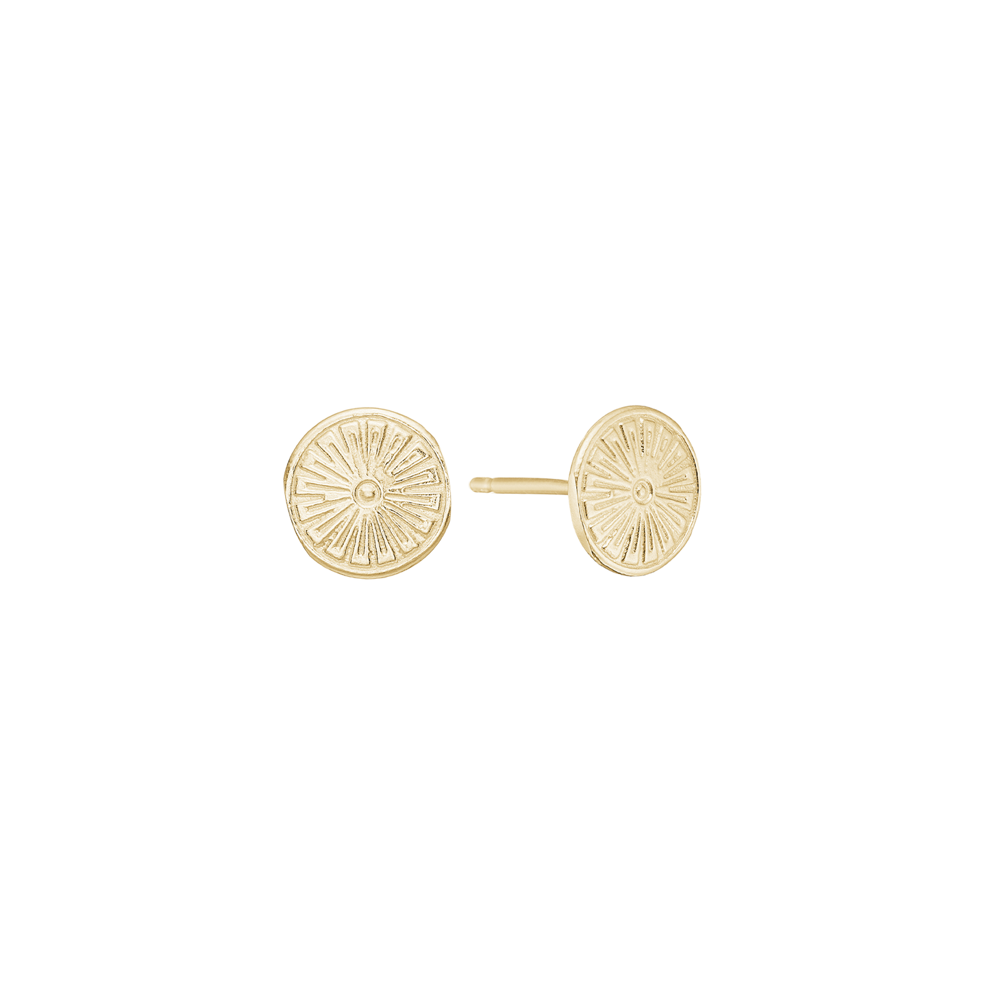 Ørestikker Sunshine Coin Forgyldt Sterling Sølv