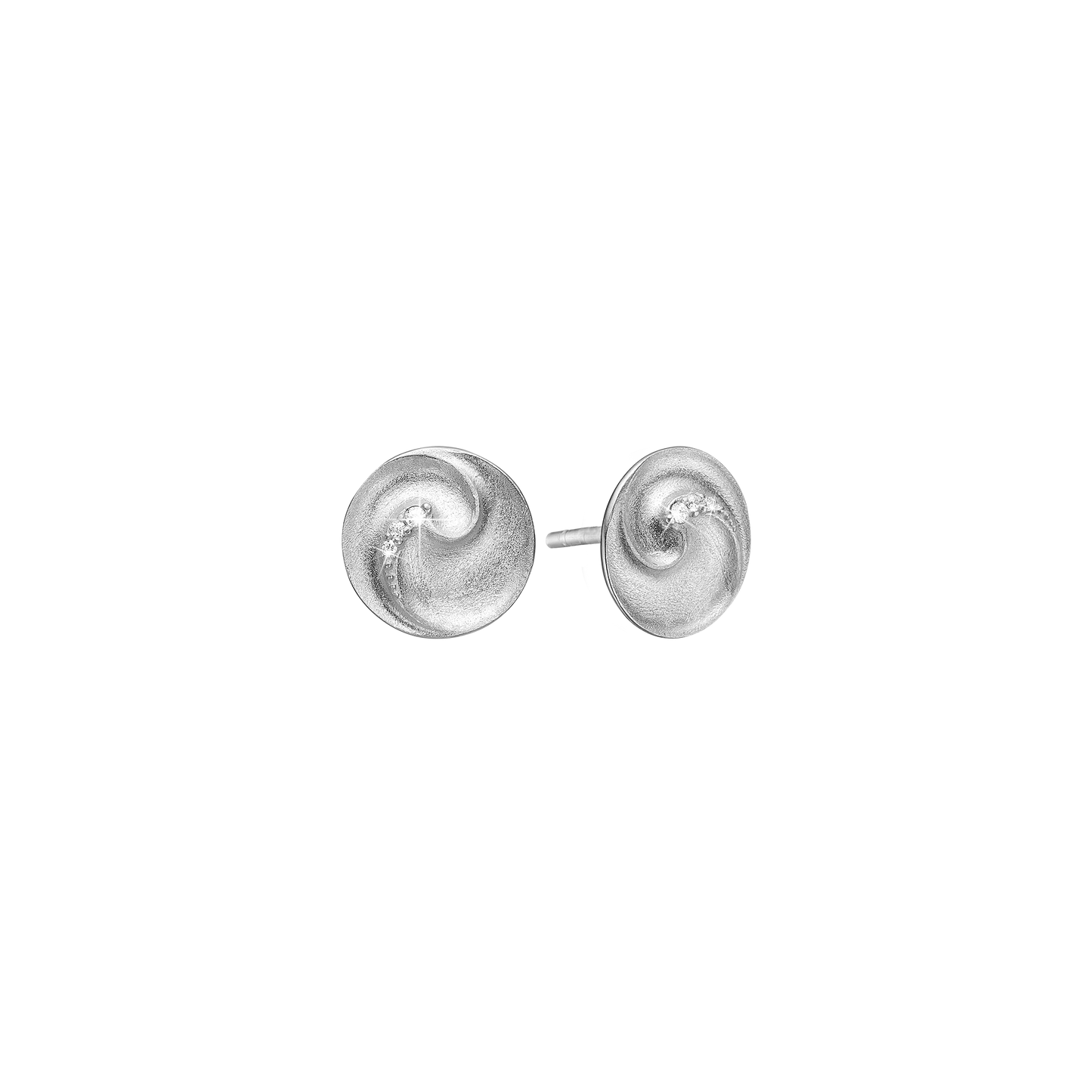 Ørestikker med 6 Cubic Zirkonia Sterling Sølv