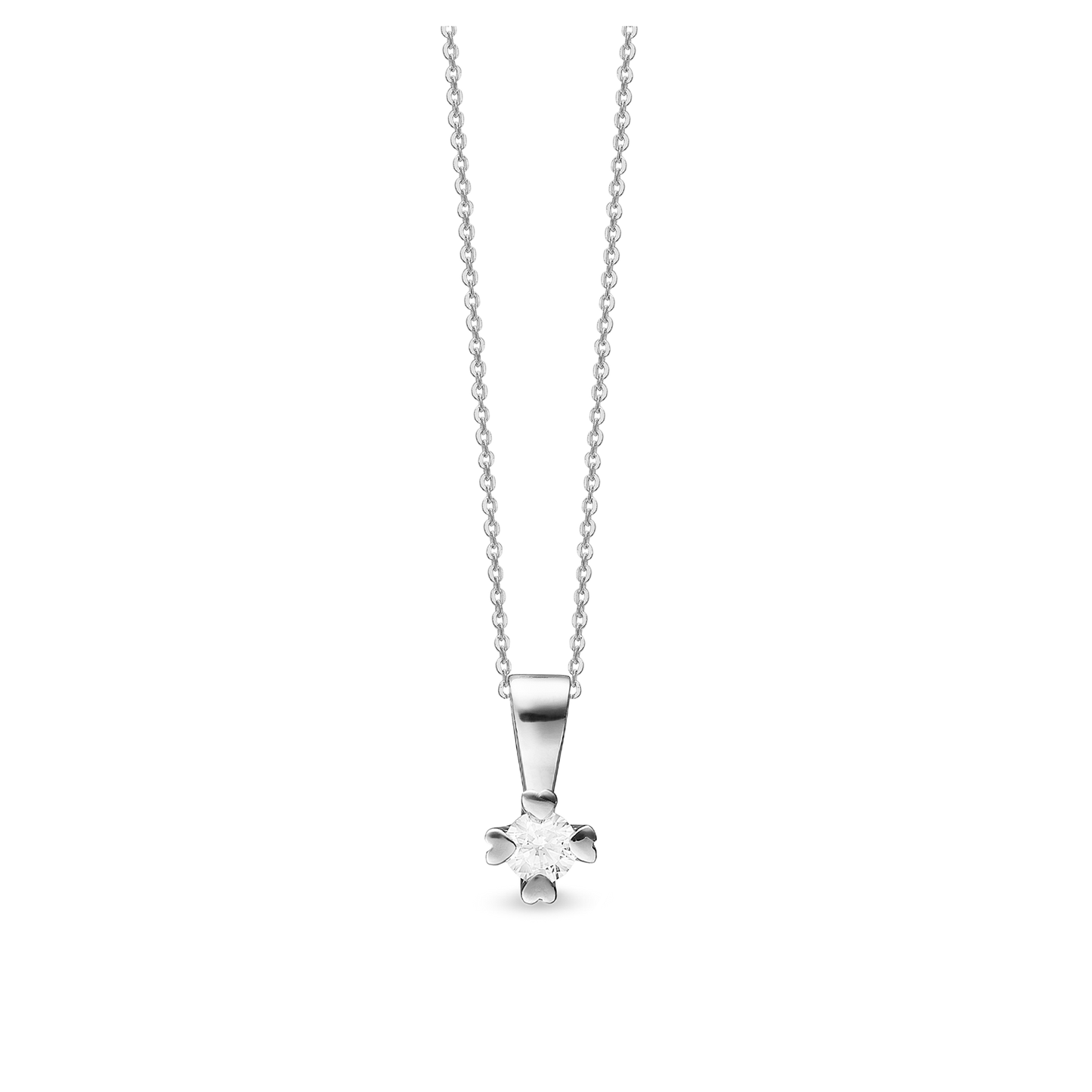 Mary Vedhæng Guld Med 0,10ct W/VS Labgrown Diamant