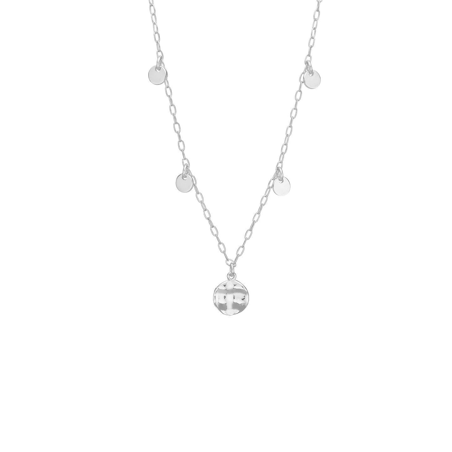 Halskæde Magic Coin Sterling Sølv 45 cm