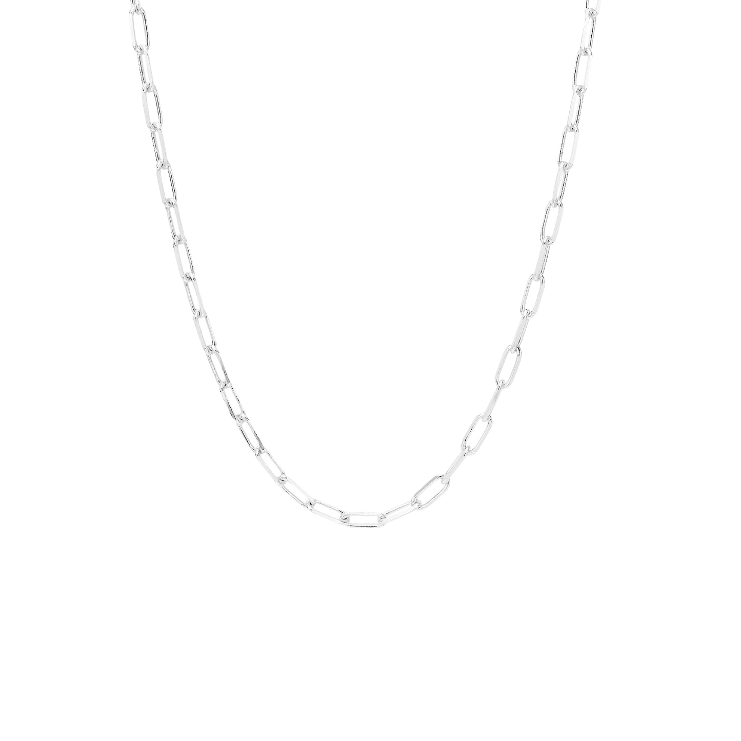 Halskæde 10 mm Led Sterling Sølv 45 cm