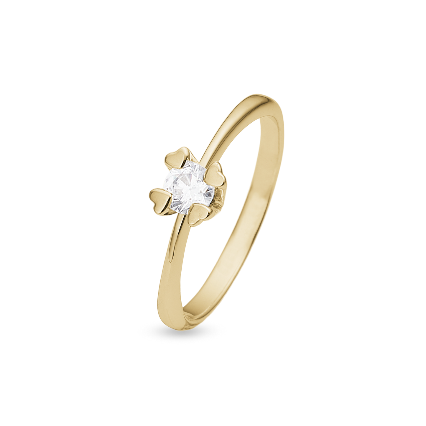 Mary Ring 14 Karat Guld Med 0,40ct W/VS Labgrown Diamant