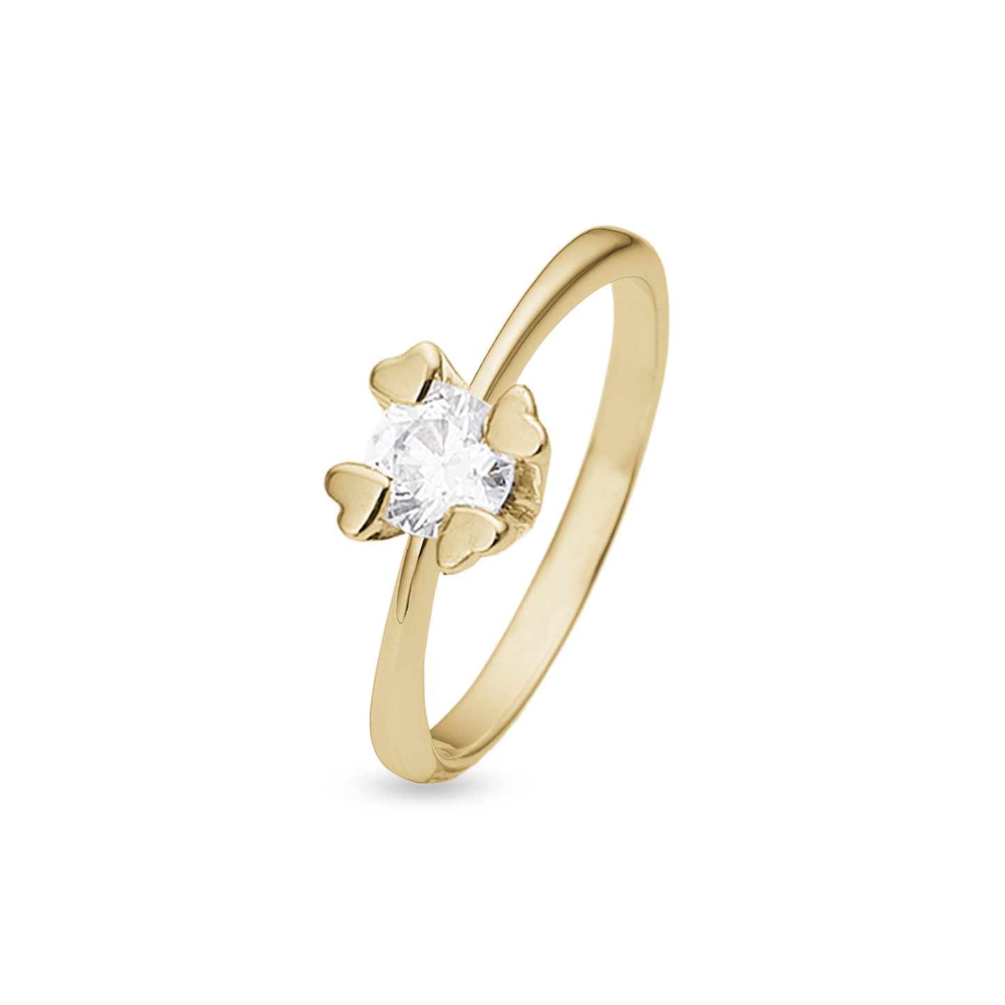 Mary Ring 14 Karat Guld Med 1,00ct W/VS Labgrown Diamant