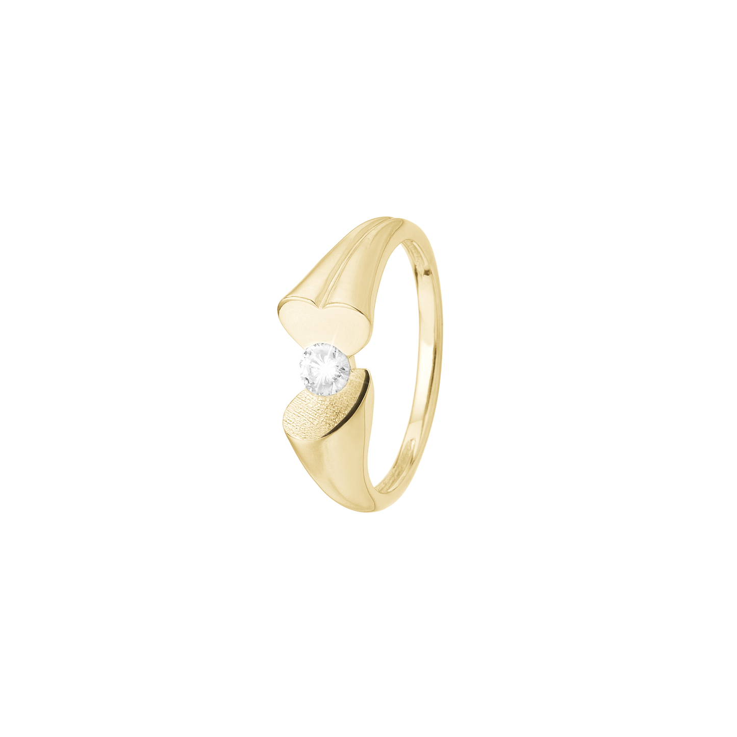 Ring Magiske Hjerter LG Diamant 8 Karat Guld