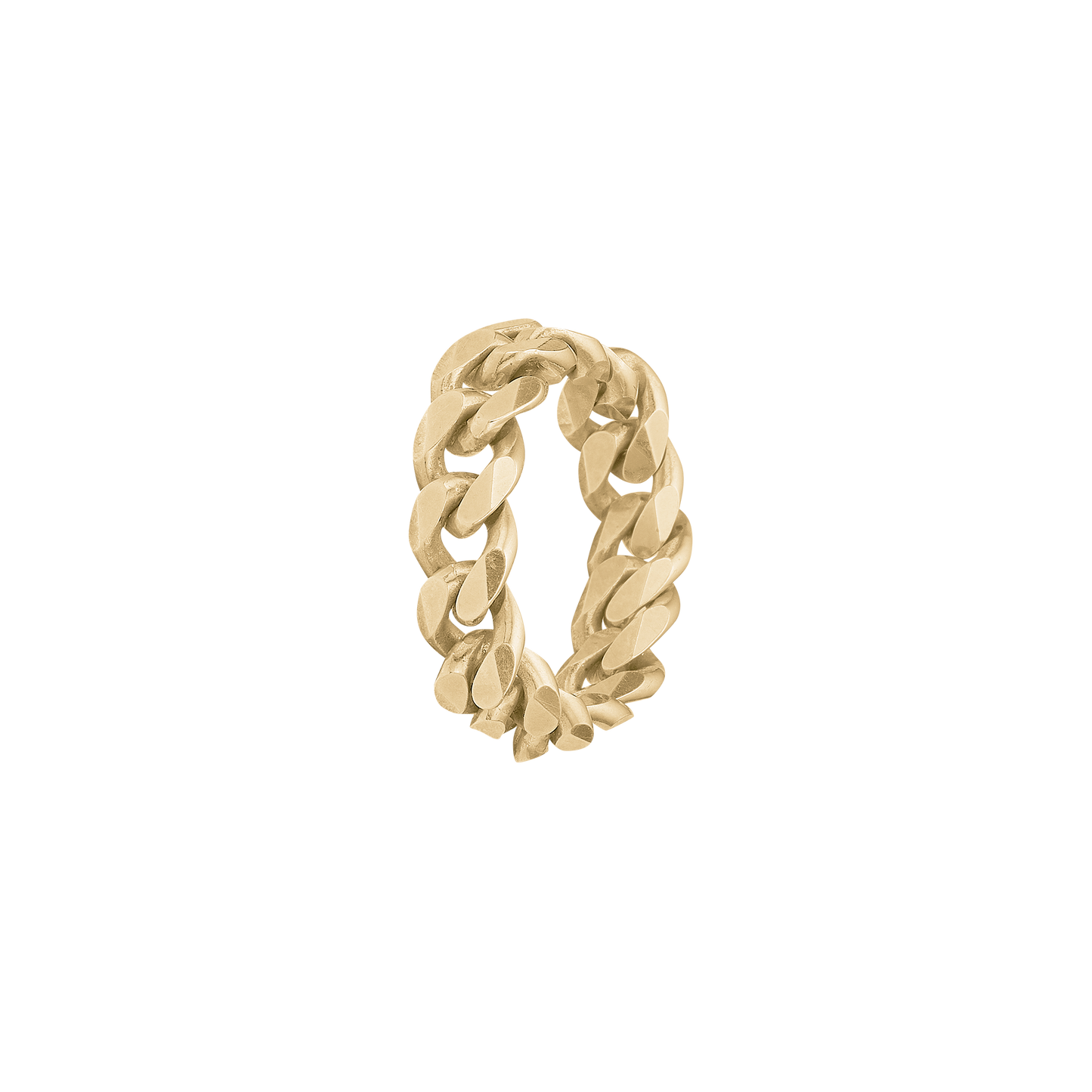 Ring Panzer Forgyldt Sterling Sølv