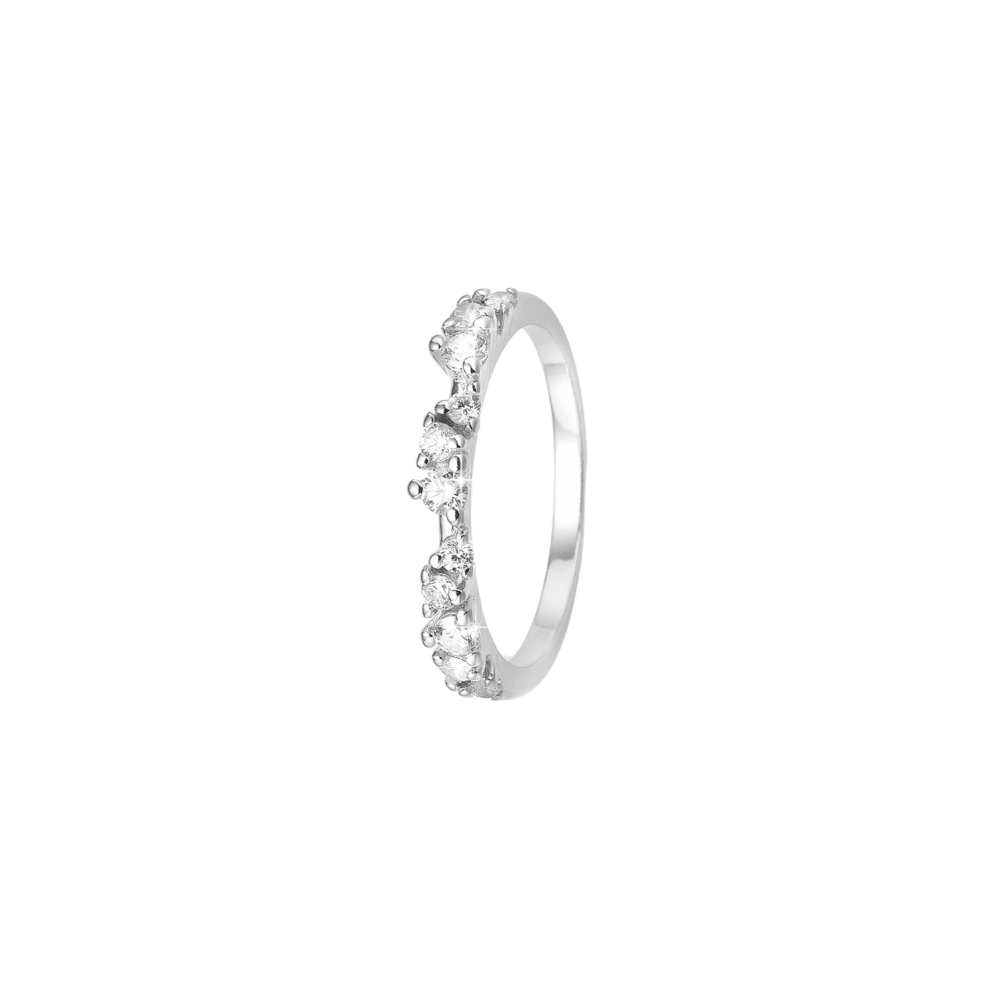 Ring Evig Kærlighed med 11 Cubic Zirkonia Sterling Sølv