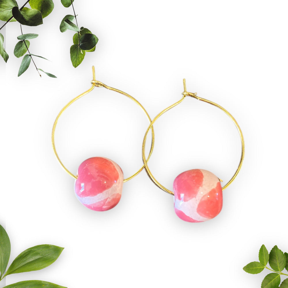 Unika øreringe - Perlen giraf