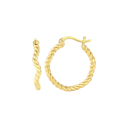 Sølv creol snoget cirkel. Mål: 20 mm