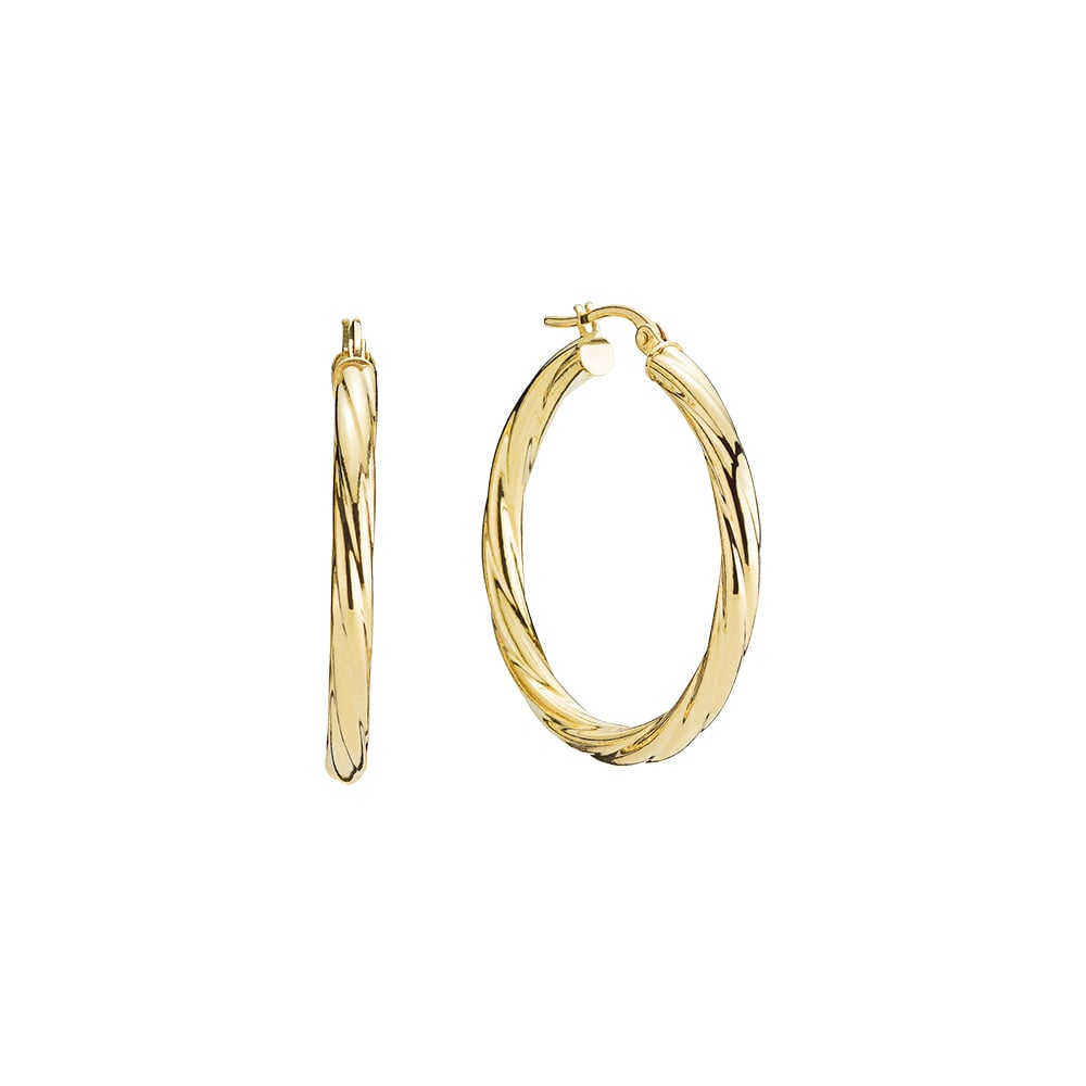 9 kt. guld creol snoet diameter 25mm