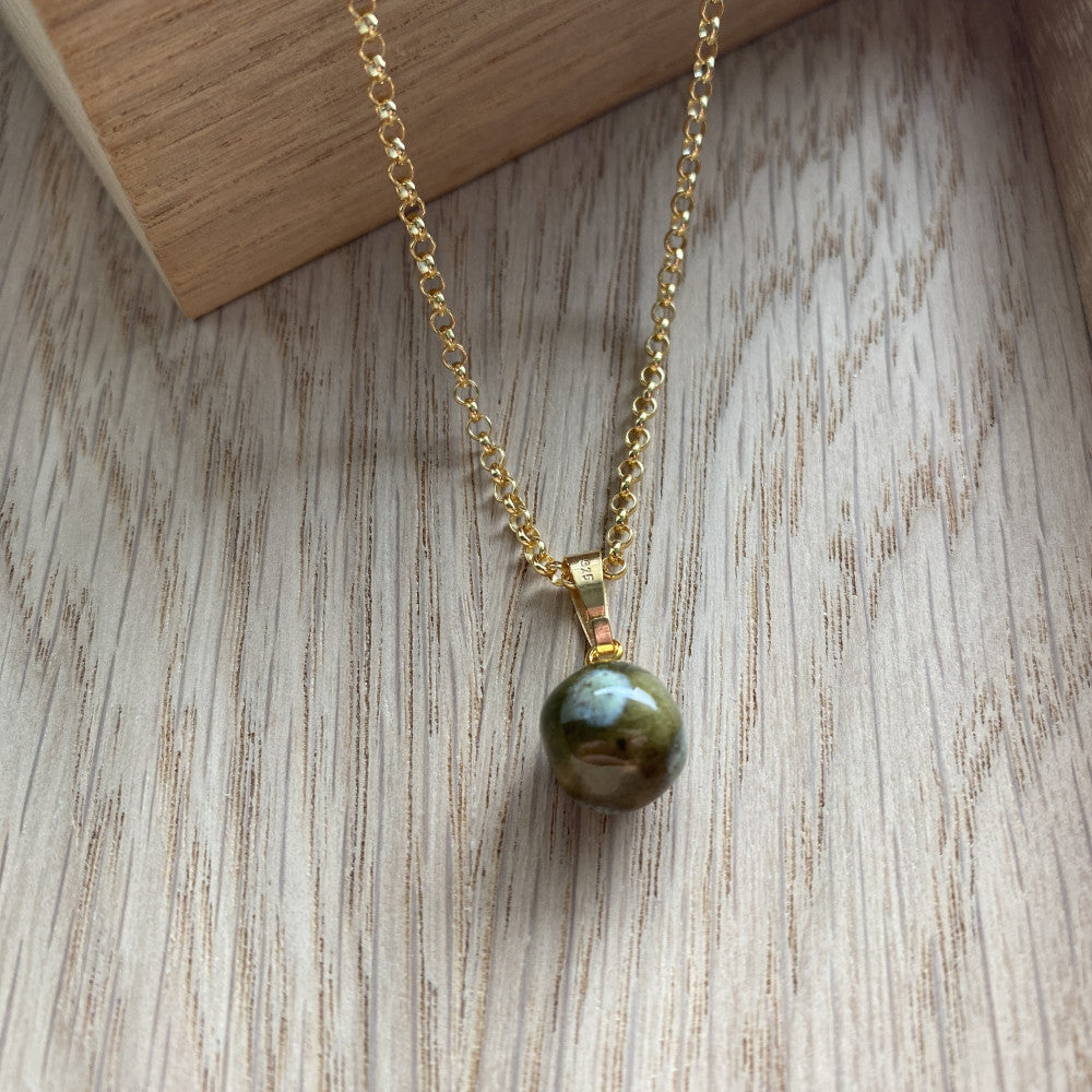 Vedhæng i forgyldt sølv - Temple