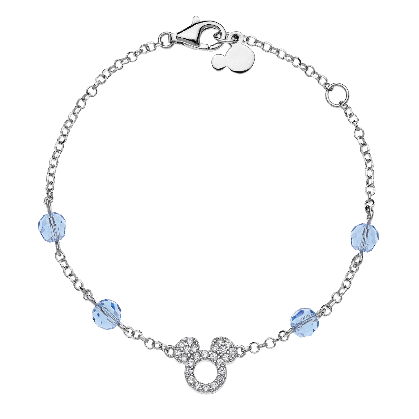 Sølv armbånd Mickey med