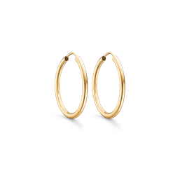 8 kt. guld creol. Mål 2 x 25 mm.