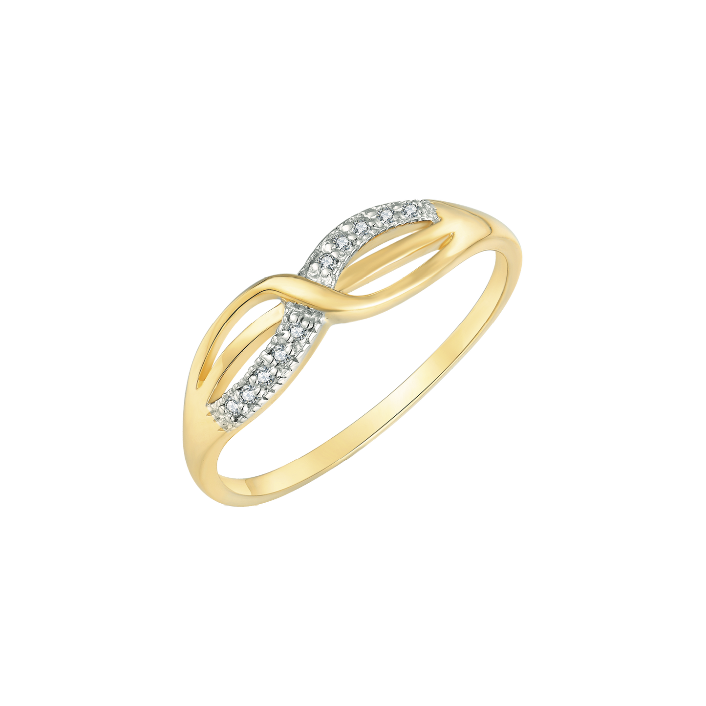 14 kt. guld ring evighedstegn