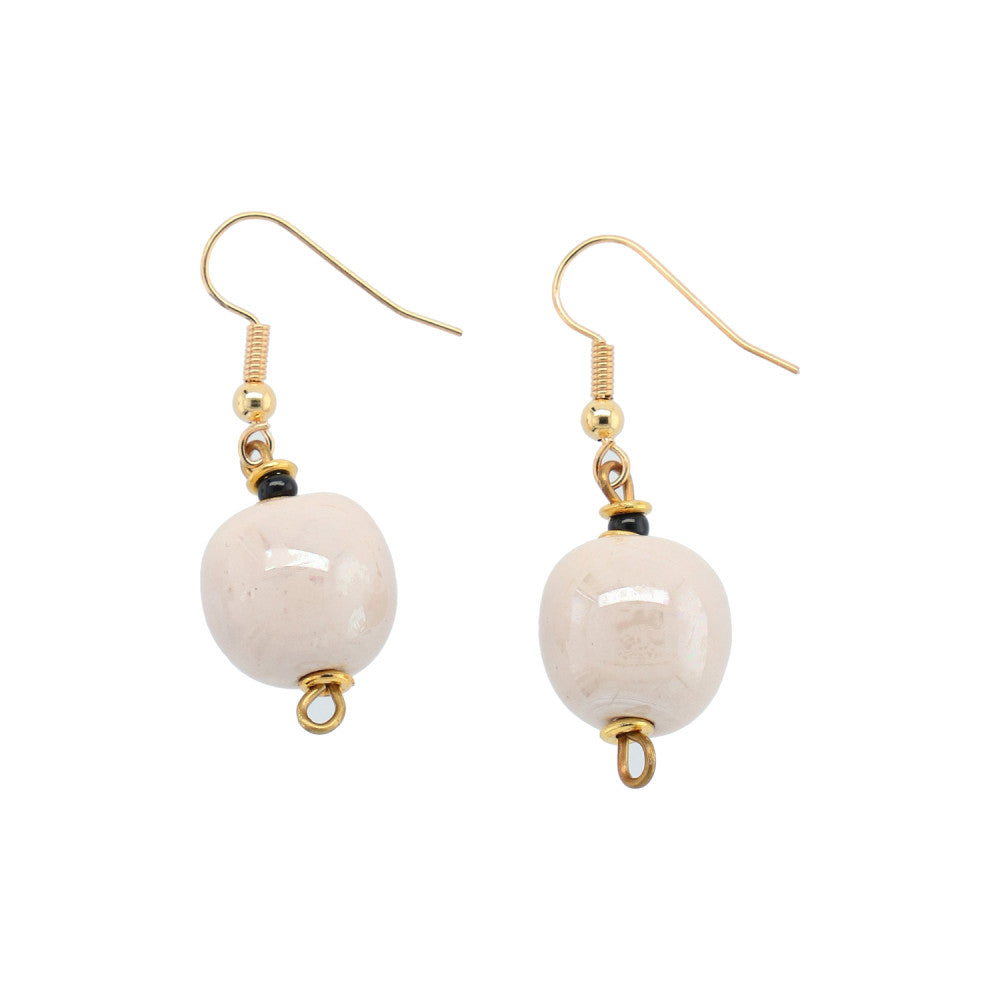 Perleøreringe - round - fudge m.o.p