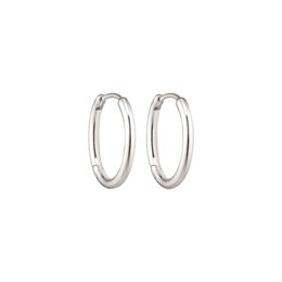 Sølv knækcreoler Mål: 1,6 x 16 mm.