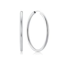 Sølv ørestikker creol 3 mm. 50mm med vrider