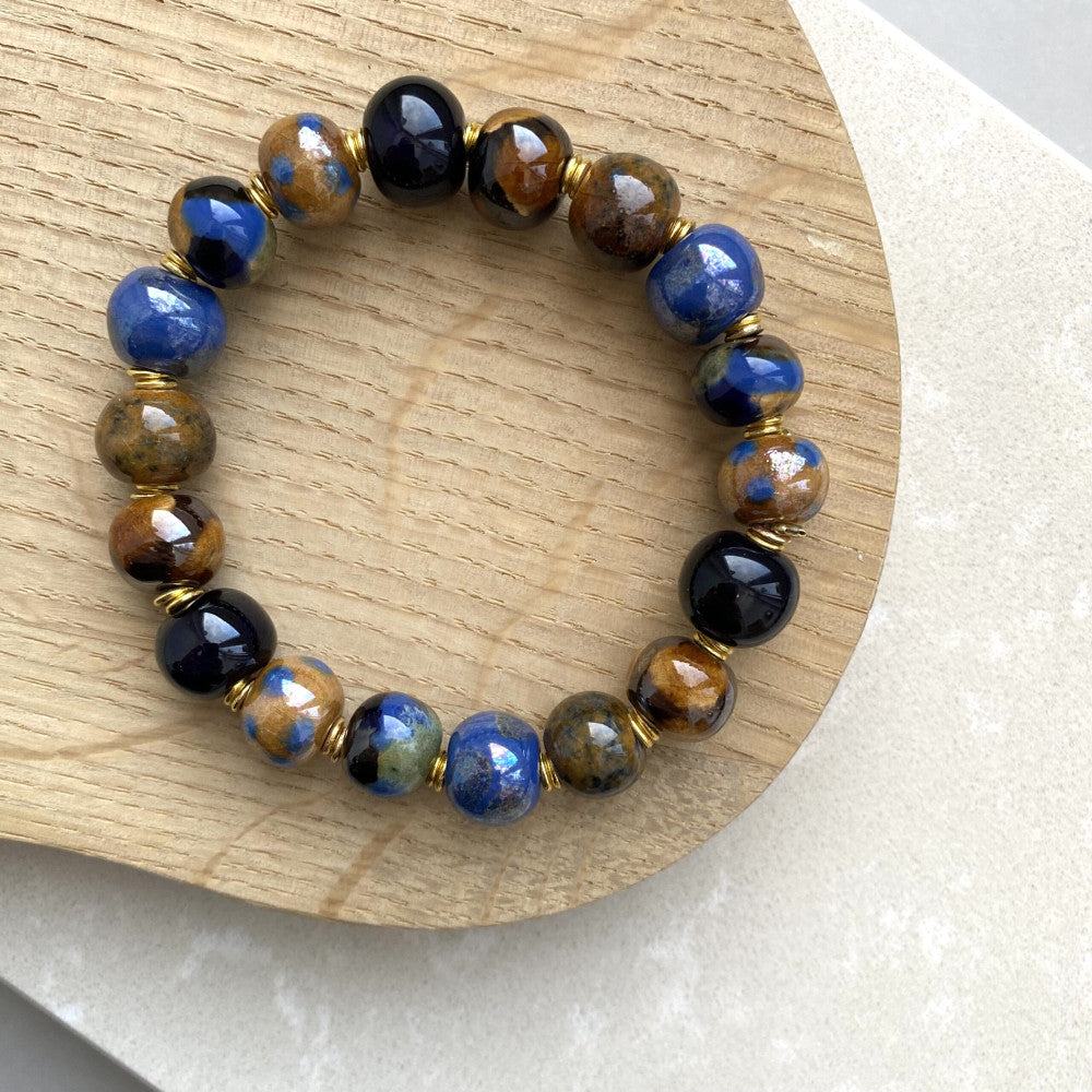 Perlearmbånd elastik - Saba